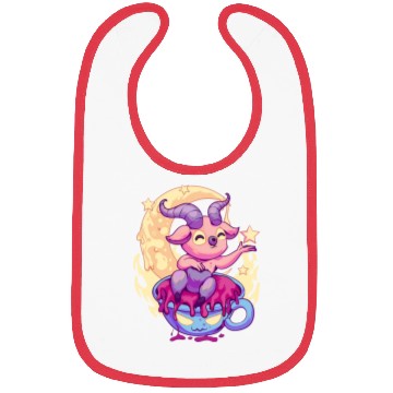 Discover Pastel Goth Kawaii Baphomet Tea Bibs