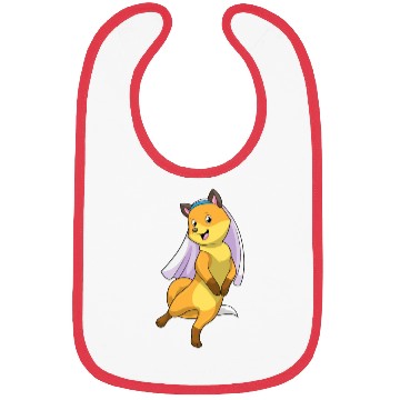 Discover Fox As Bride With Veil Bibs