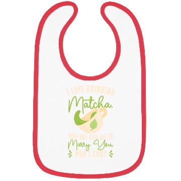 Discover Matcha Lover Wedding Matcha Tea Pick Up Lines Bibs