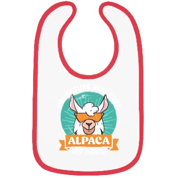 Discover Alpaca my Bags funny Mountaineer Mountain fan Bibs