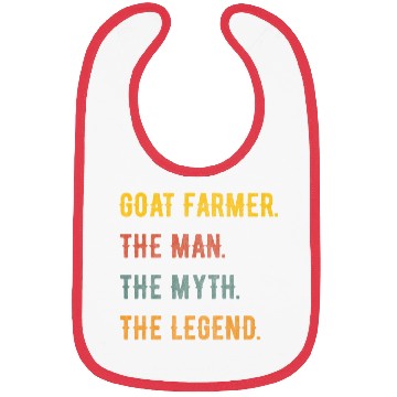 Discover Goat Farmer Man Myth The Legend Bibs