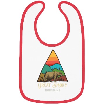 Discover Great Smoky Mountains Vintage Landscape Bibs