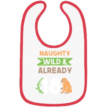 Discover Gift 18 years birthday girl boy Ape Monkey Bibs