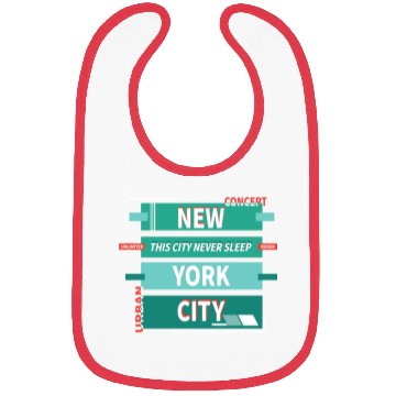 Discover New York City Green Bibs