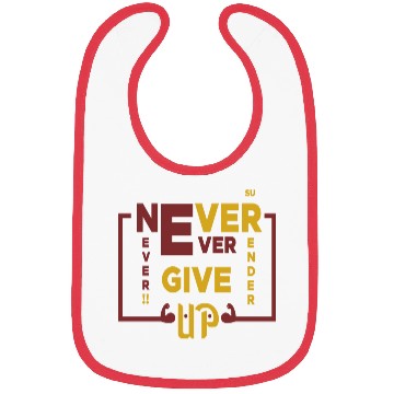 Discover Never Give Up Bibs
