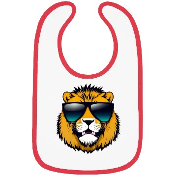Discover Lion With Black Sunglasses Bibs