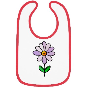 Discover Lavender Flower Art Bibs