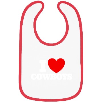 Discover I Love Cowboys Red Heart Cowboy Lovers Cowboys Bibs