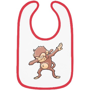 Discover Monkey Dabbing Primate Zookeeper Bibs