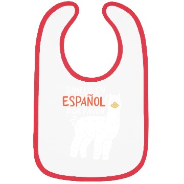 Discover Spanish Teacher Llama Bibs