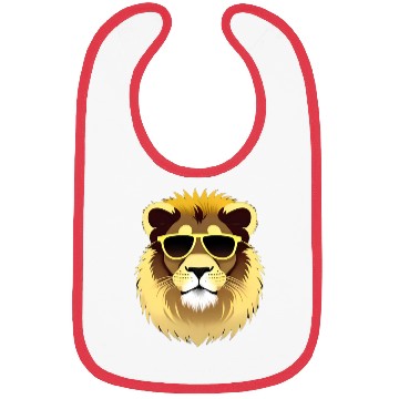 Discover Yellow Lion Wearing Sunglasses Bibs