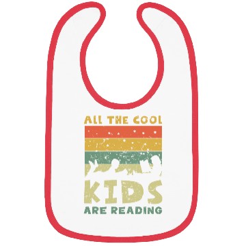 Discover Children Reading Book Library Son Daughter Bibs