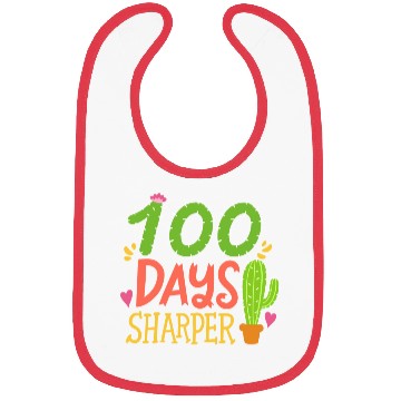 Discover 100 Days Of School Student Teacher Cactus Bibs