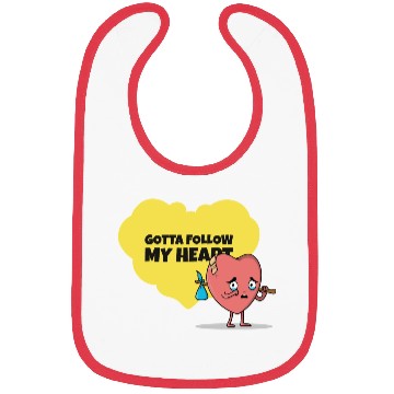 Discover Gotta Follow My Heart Anti Valentine Heart Bibs