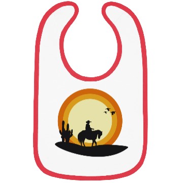 Discover sunset cowboy Bibs