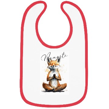 Discover Fox Power Yoga Teacher Animal Humor Namaste Karma Bibs