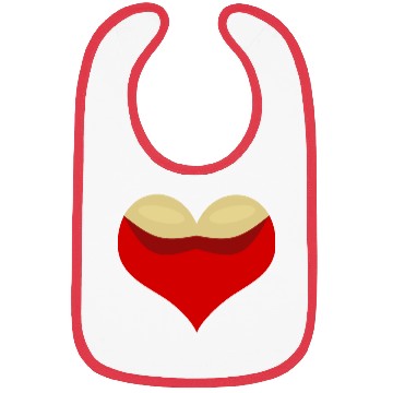 Discover Boobies love heart Bibs