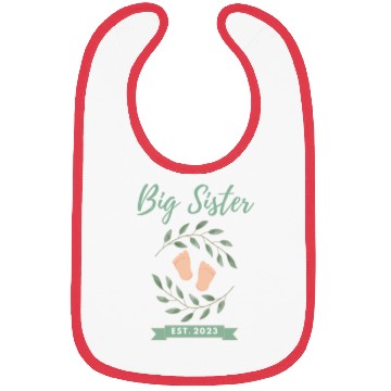 Discover Big Sister Est. 2023 Bibs