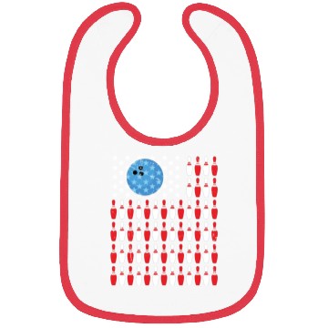 Discover US Flag Bowling Pin Bibs