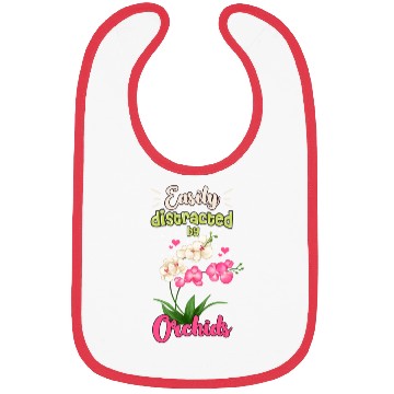 Discover Orchid Flower Lover Art Bibs