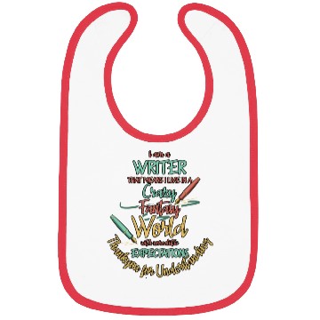 Discover Writer Live In Fantasy World Author Bibs