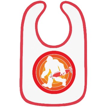 Discover Funny Sasquatch Retro Bigfoot Longboarding Bibs