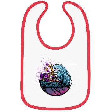 Discover Waves Ramen Bibs