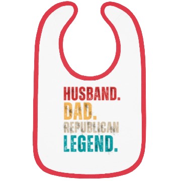 Discover Husband Dad Republican Legend Republican Supporter Bibs