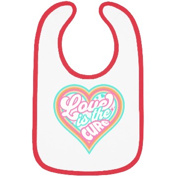 Discover LOVE IS THE CURE (pink) Bibs