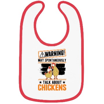Discover Warning Chickens Farmer Chicken Bibs