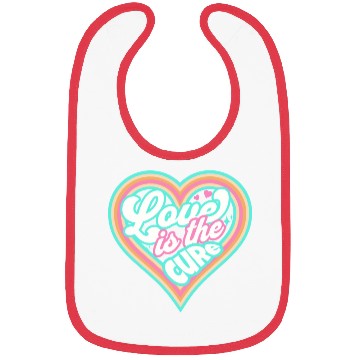 Discover LOVE IS THE CURE (blue) Bibs