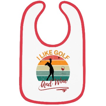 Discover I like golf and wine Bibs