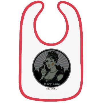Discover Mary Jane Lady Marijuana Funny Graphic Bibs