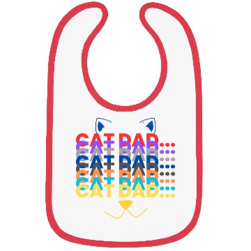 Discover Cat Dad, Cat Lover, Gift For Dad, Cute cat dad Bibs