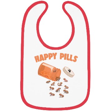 Discover Happy Pills Crested Gecko Funny Lizard Lovers Bibs