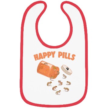 Discover Happy Pills Leopard Gecko Funny Lizard Lovers Bibs