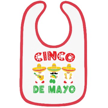 Discover Cinco De Mayo Gnome Sombrero Taco Maraca Guitar Bibs