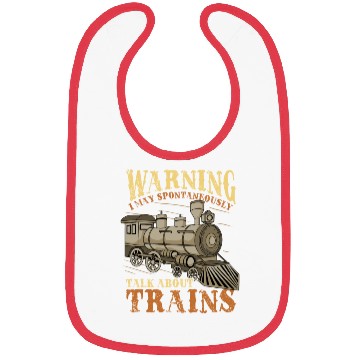Discover Trains Railroad Train Lover Bibs