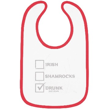 Discover IRISH SHAMROCKS DRUNK Bibs