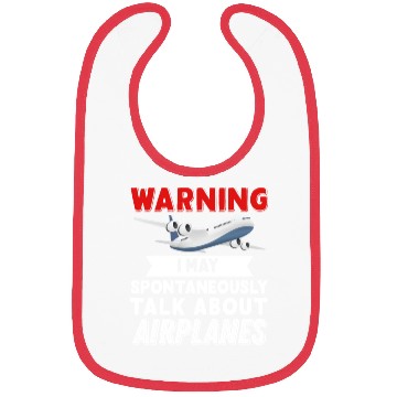 Discover I Talk about Airplanes Bibs