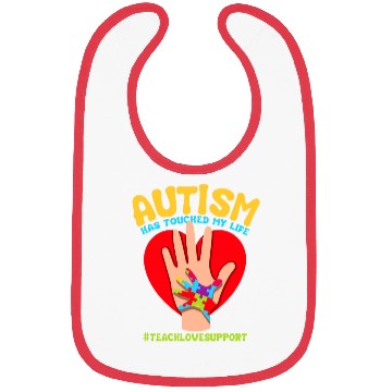 Discover Autism Has Touched My Life Autism Teacher Bibs
