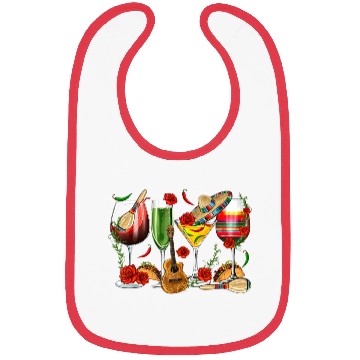 Discover Mexico Wine Tequila Cinco De Mayo Mexican Fiesta Bibs