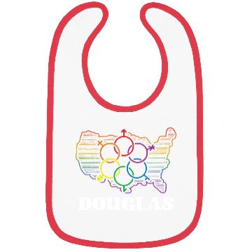 Discover Douglas Pride Flag Pride Month LGBTQ Flag LGBT Com Bibs