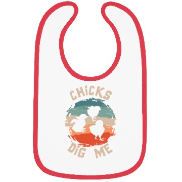 Discover Chicks Dig Me Funny Easter Chicken Bibs