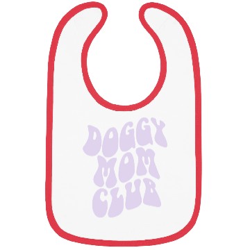 Discover Dog Moms Club retro Pet Lover Bibs