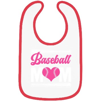 Discover Baseball Mom Athletic Player Mother's Day Baseball Bibs