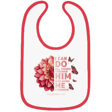Discover Philippians 4:13 Flower Scripture Devotee Christia Bibs