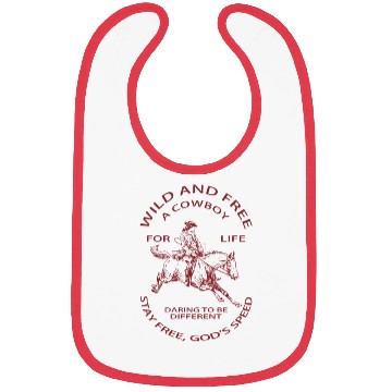 Discover Wild and free A cowboy Bibs