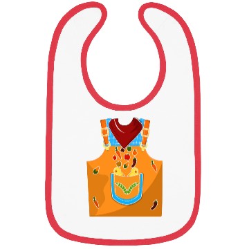 Discover Funny Farmer Farm Costume For Halloween Bibs