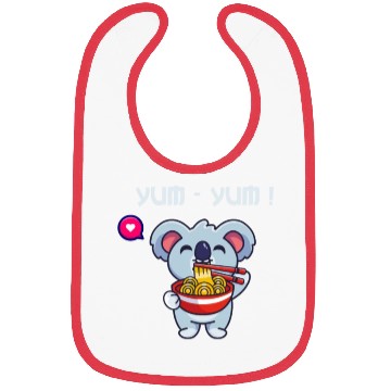 Discover Yum Yum Ramen Noodle China Noodle Koala Japan Fans Bibs